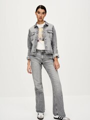 Grey Relaxed Bootcut Jeans - Image 1 of 7