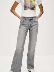 Grey Relaxed Bootcut Jeans - Image 3 of 7