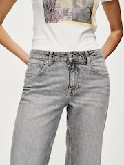 Grey Relaxed Bootcut Jeans - Image 5 of 7