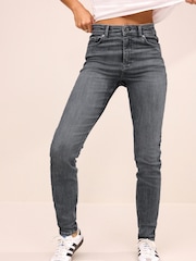 Grey Low Skinny Jeans - Image 1 of 7