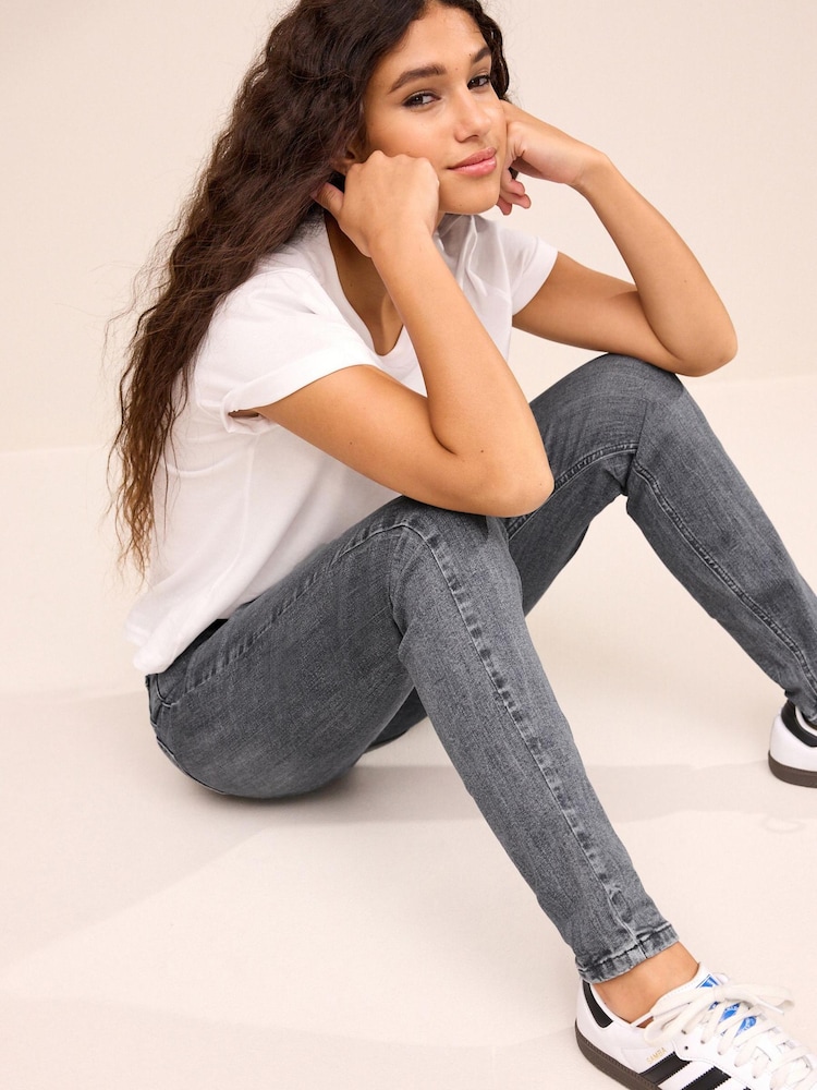 Grey Low Skinny Jeans - Image 2 of 7