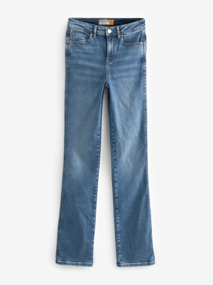 Dark Blue Push-Up Bootcut Jeans - Image 5 of 6