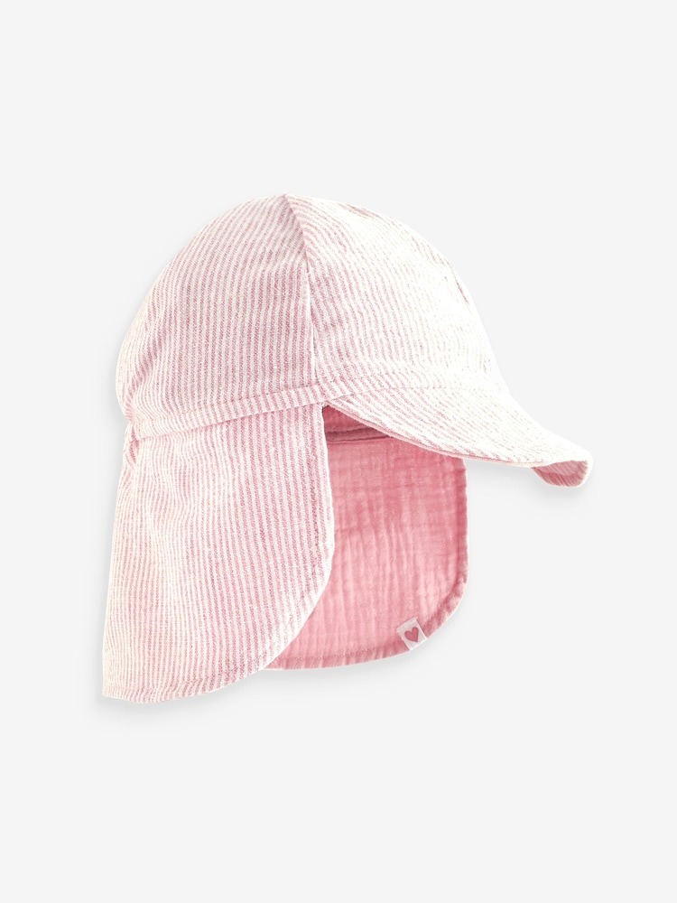 Rosa reversible - Sombrero estilo legionario para bebé (0 meses a 2 años) - Imagen 1 de 2 Rosa reversible - Sombrero estilo legionario para bebé (0 meses a 2 años) - Imagen 1 de 2