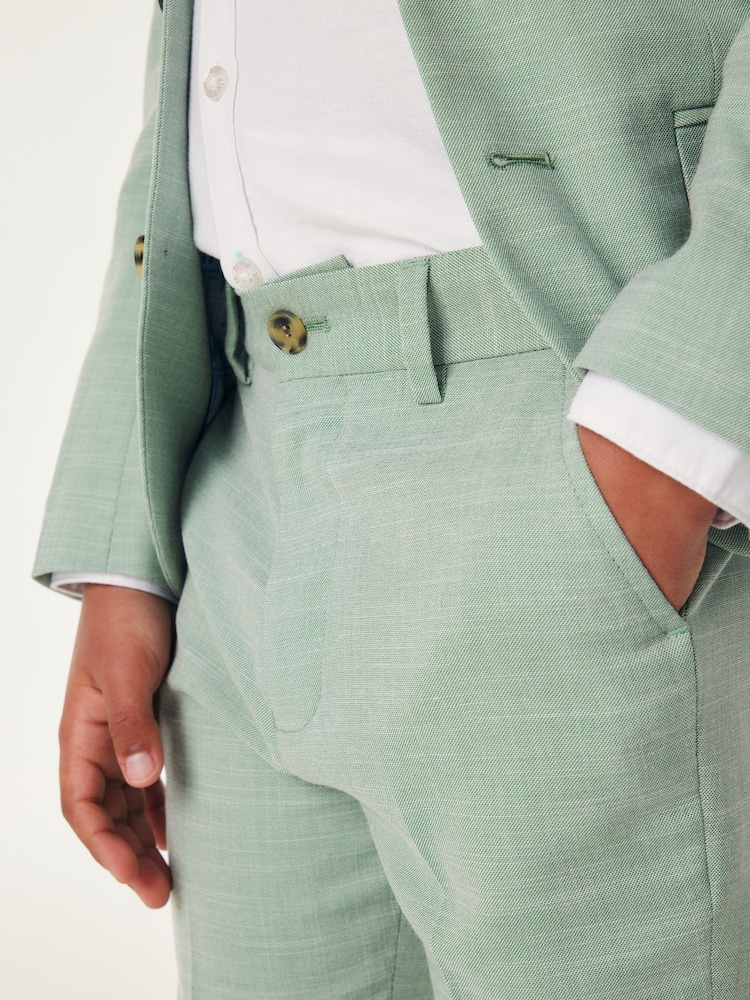 Vert - Pantalons de costume Baker by Ted Baker - Image 6 of 12