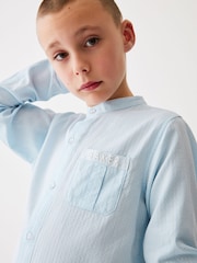 Baker By Ted Baker srajca brez ovratnika  Dobby - Slika 4 iz 8