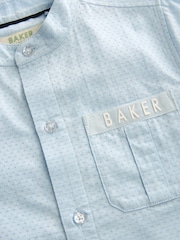 Baker By Ted Baker srajca brez ovratnika  Dobby - Slika 7 iz 8