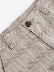 Check Linen Blend Chino Shorts (3-16yrs) - Image 7 of 7