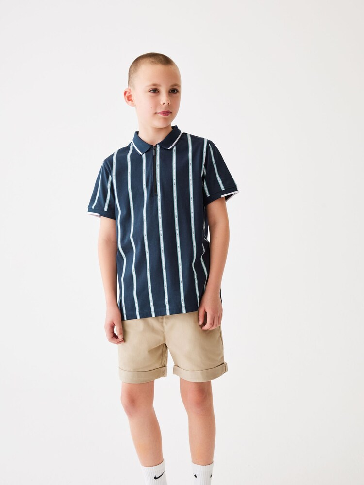 Baker by Ted Baker Striped Polo Shirt - Image 1 of 7 Baker by Ted Baker Striped Polo Shirt - Image 1 of 7