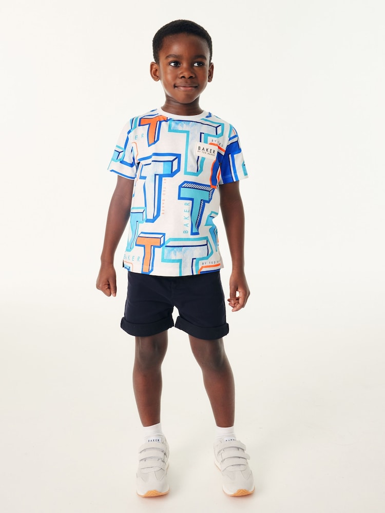 Baker by Ted Baker Graphic 100% Cotton T-Shirt - Image 1 of 11