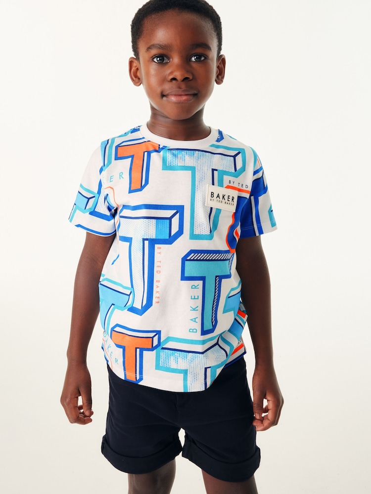 Baker by Ted Baker Graphic 100% Cotton T-Shirt - Image 2 of 11
