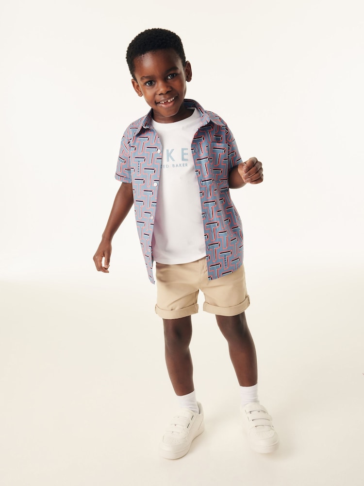 Baker by Ted Baker Albastru Tricou și Cămăși 100% Set din bumbac - Imaginea 2 din 6