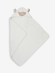 JoJo Maman Bébé Personalised Lamb Hooded Towel - Image 2 of 5