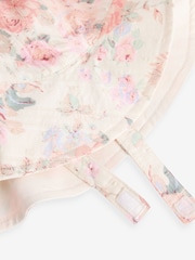 Pink Floral Baby Wide Brim Bucket Hat (0mths-2yrs) - Image 4 of 4