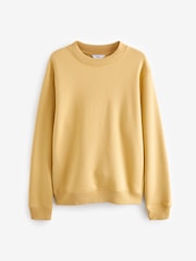 Yellow Regular Fit Jersey Cotton Rich Crew Sweatshirt - Image 5 of 7