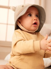 Neutral Bear Bucket Baby Hat - Image 2 of 5
