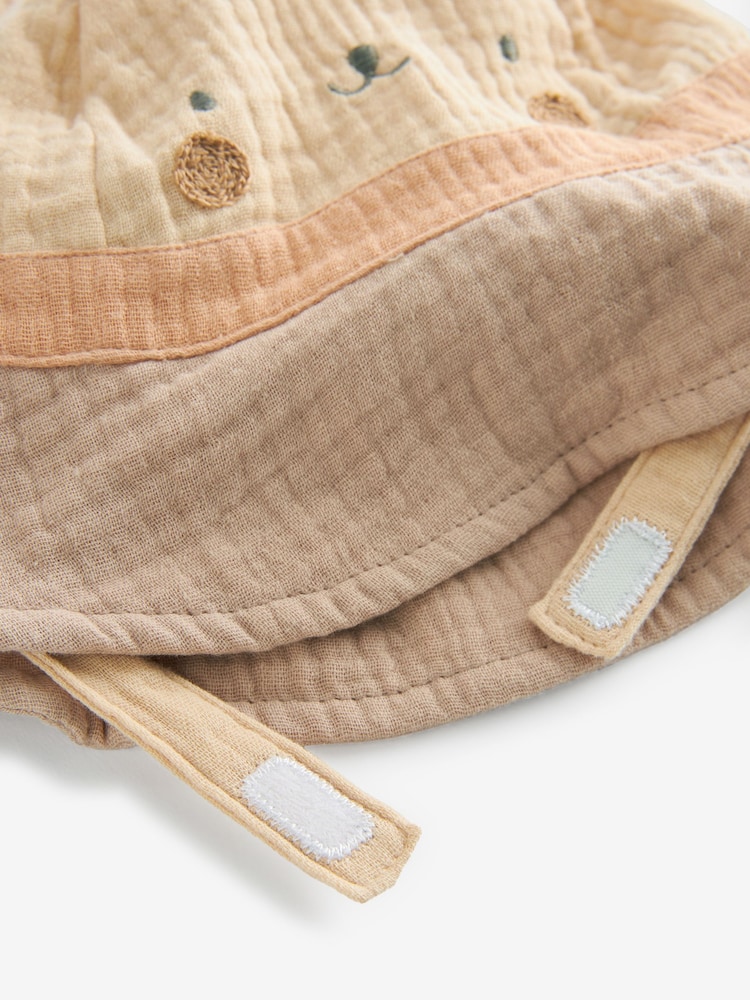 Neutral Bear Bucket Baby Hat - Image 5 of 5
