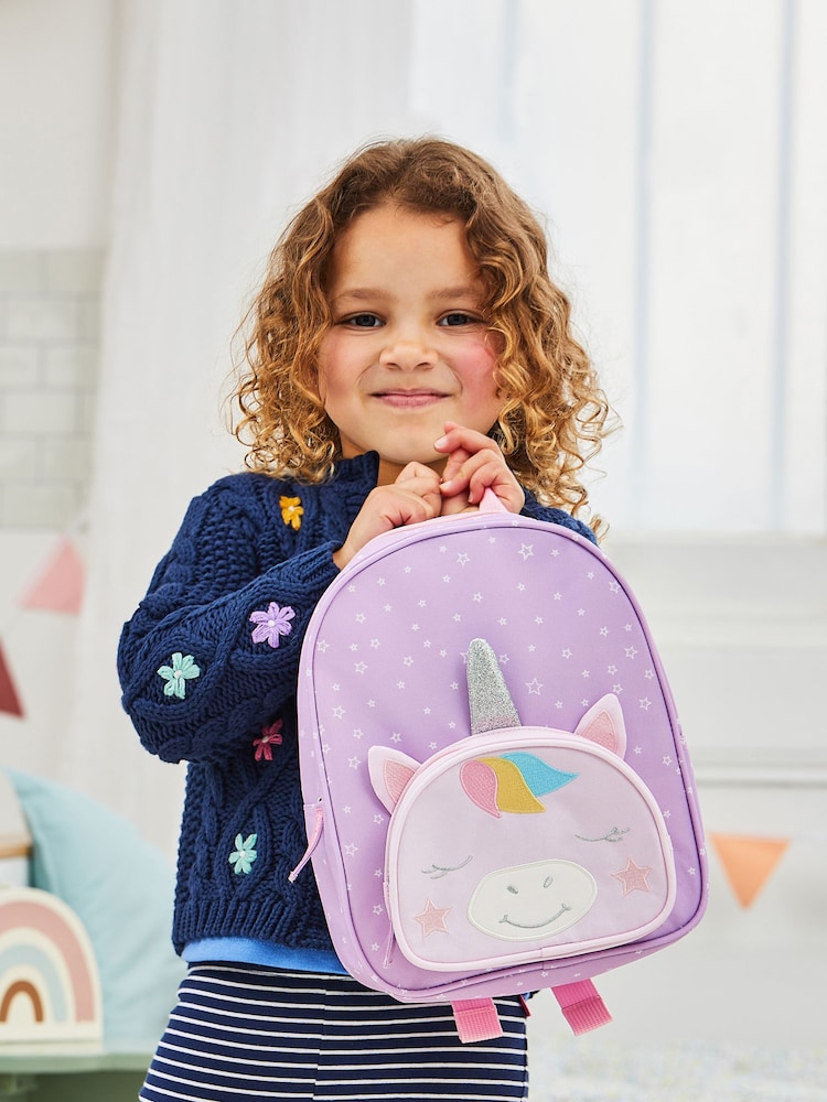 JoJo Maman Bébé Personalised Unicorn Backpack - Image 1 of 9 JoJo Maman Bébé Personalised Unicorn Backpack - Image 1 of 9