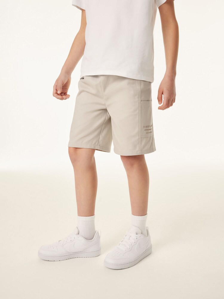Baker by Ted Baker Stone Cargo Shorts - Image 1 of 10 Baker by Ted Baker Stone Cargo Shorts - Image 1 of 10