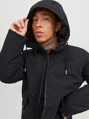 JACK & JONES Black Parka Coat - Image 4 of 7