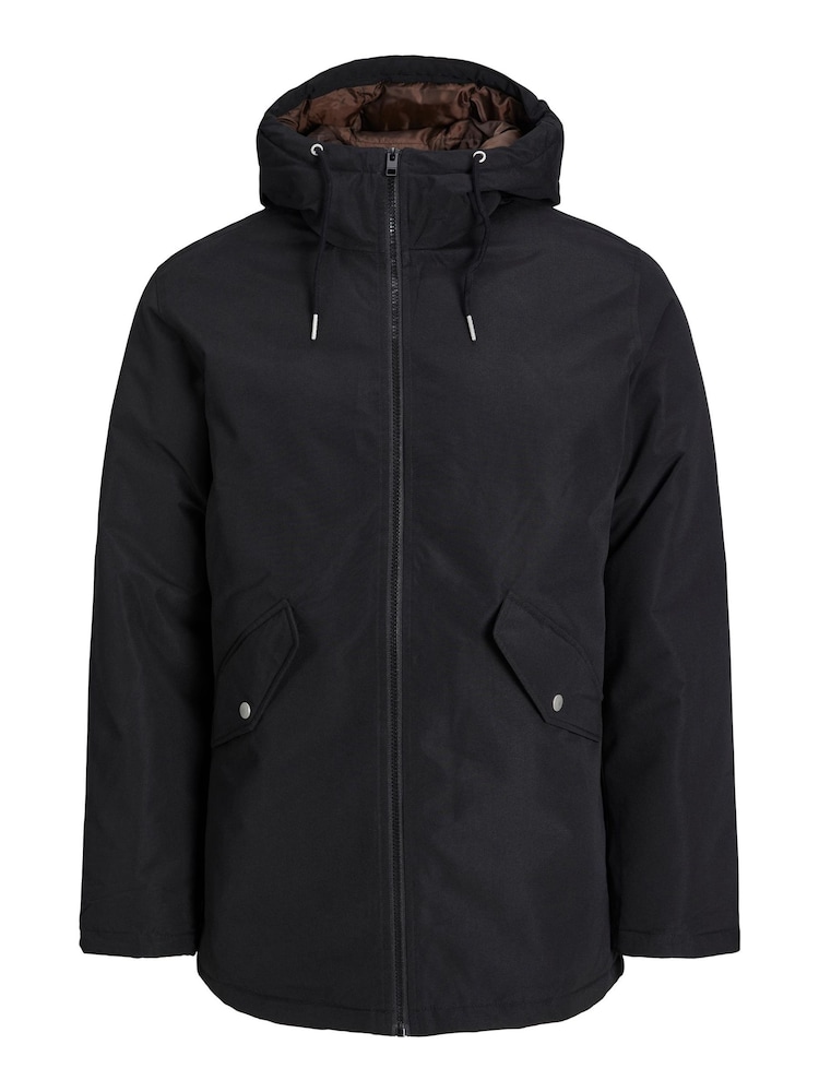 JACK & JONES Black Parka Coat - Image 7 of 7