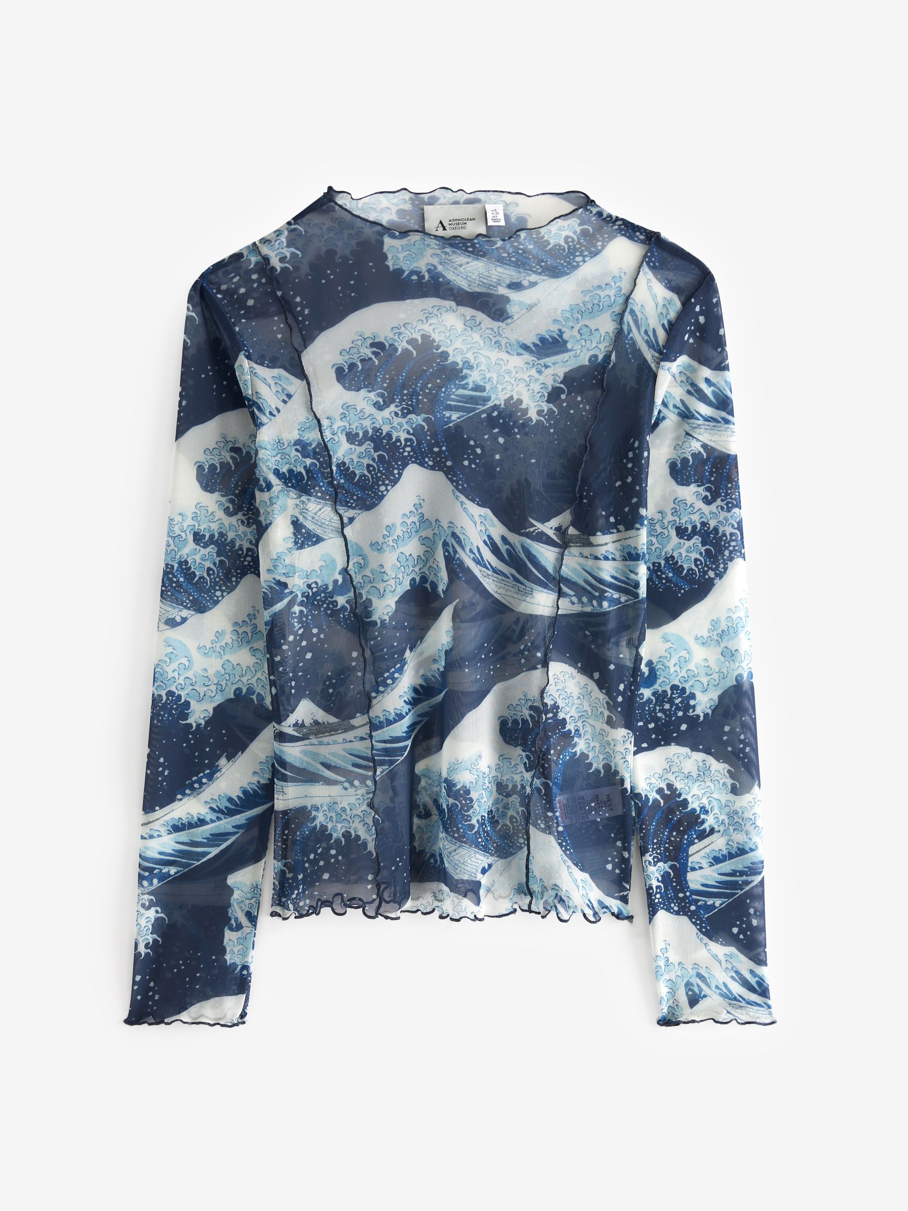 【YOURNUS】Numbering Mesh Long Sleeve LU'U DAN - YELLOW UNISEX MESH LONG-SLEEVE TOP