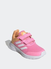 adidas Pink/Orange Kids Sportswear Tensaur Run Trainers - Image 3 of 8