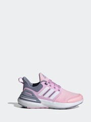 adidas Pink Kids Sportswear Rapidasport Bounce Lace Trainers - Image 1 of 9