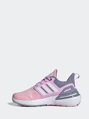 adidas Pink Kids Sportswear Rapidasport Bounce Lace Trainers - Image 2 of 9