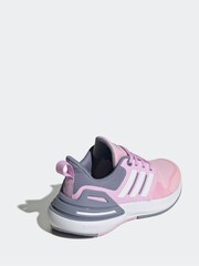 adidas Pink Kids Sportswear Rapidasport Bounce Lace Trainers - Image 4 of 9