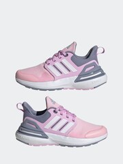 adidas Pink Kids Sportswear Rapidasport Bounce Lace Trainers - Image 5 of 9