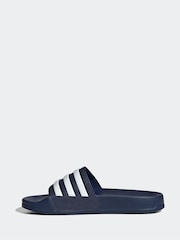 adidas Navy Blue Kids Adilette Youth Sliders - Image 2 of 9