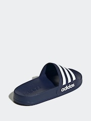 adidas Navy Blue Kids Adilette Youth Sliders - Image 4 of 9