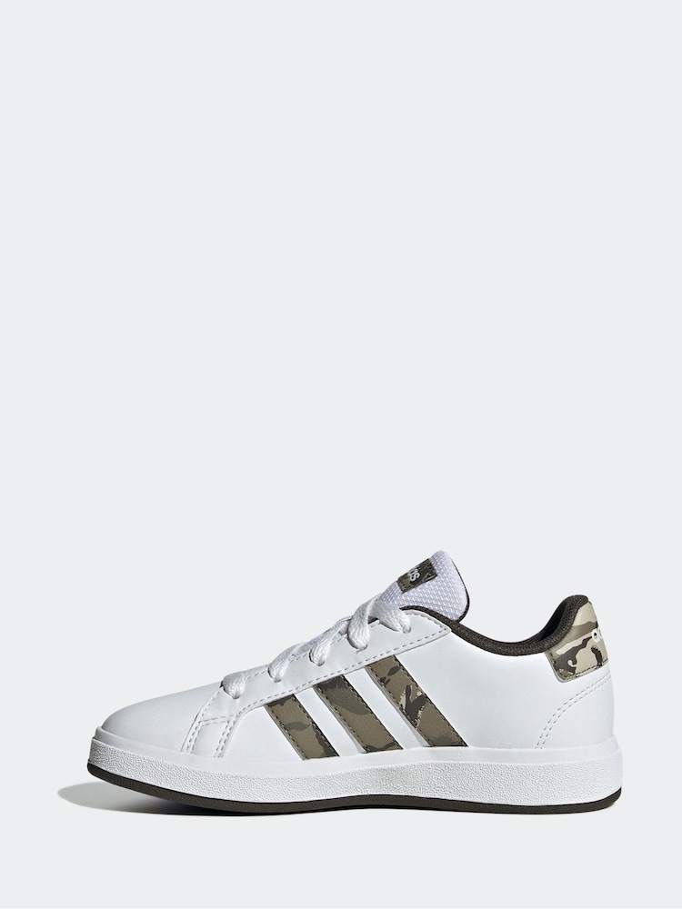 adidas White Sportswear Grand Court 2.0 Trainers - Image 2 of 9
