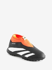 adidas Black Football Predator 24 League Laceless Turf Kids Boots - Image 2 of 5