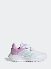 adidas White/Green/Pink Kids Sportswear Tensaur Run Trainers - Image 1 of 8