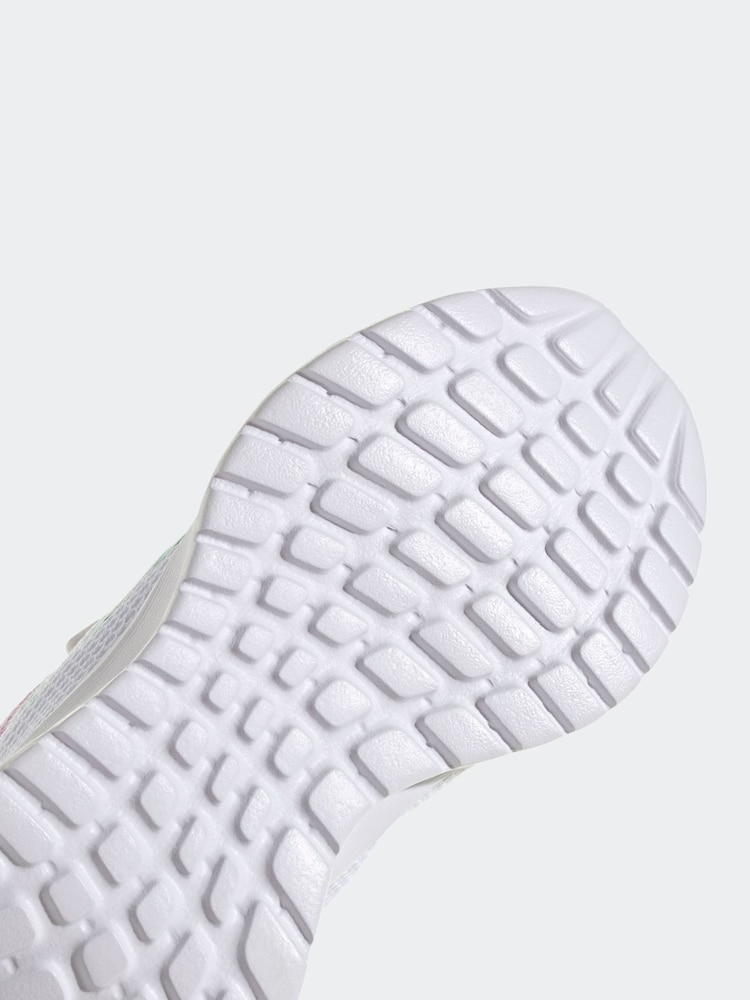 adidas White/Green/Pink Kids Sportswear Tensaur Run Trainers - Image 8 of 8