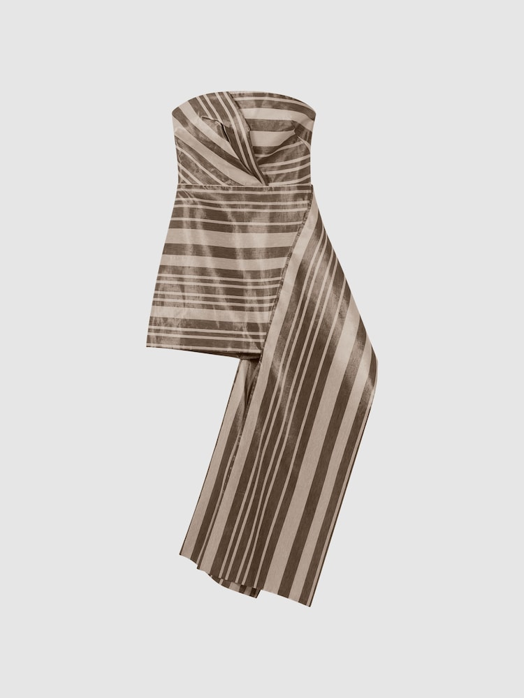 Acler Striped Strapless Mini Dress - Image 2 of 6