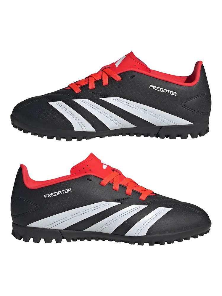 adidas Black Football Predator 24 Club Turf Kids Boots - Image 6 of 11