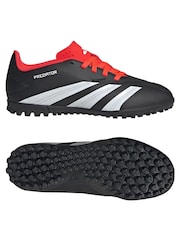 adidas Black Football Predator 24 Club Turf Kids Boots - Image 7 of 11
