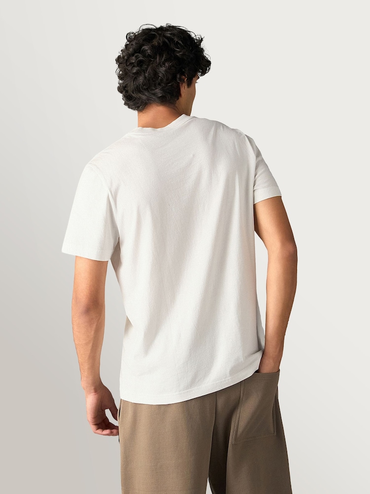 Moose Knuckles White Icebreak Logo T-Shirt - Image 2 of 6