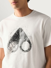 Moose Knuckles White Icebreak Logo T-Shirt - Image 4 of 6