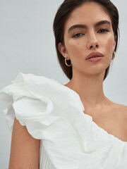 Acler One-Shoulder Asymmetric Midi Dress - Image 3 of 5