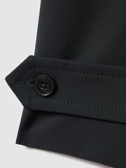 Reiss Navy Capital Single Breasted Mid Length Coat - Image 6 of 6