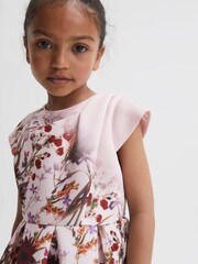 Reiss Multi Tammy Scuba Floral Printed Dress - Image 4 of 6