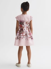 Reiss Multi Tammy Scuba Floral Printed Dress - Image 5 of 6
