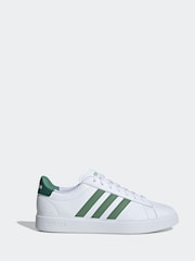 adidas Green White Sportswear Grand Court 2.0 Trainers - Image 1 of 7