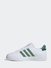 adidas Green White Sportswear Grand Court 2.0 Trainers - Image 3 of 7
