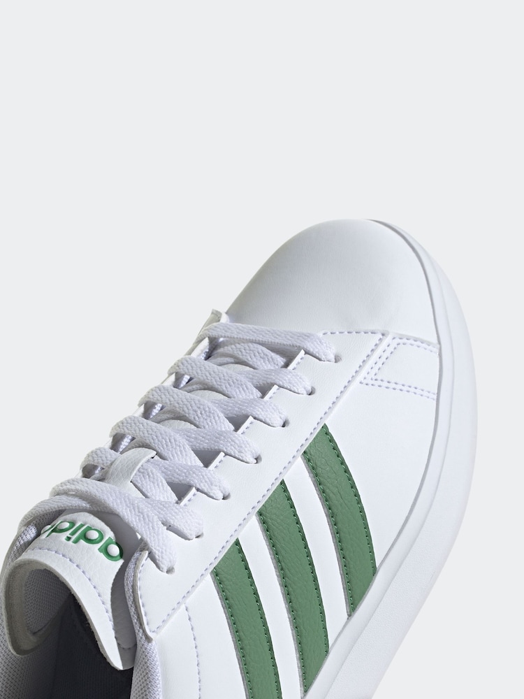 adidas Green White Sportswear Grand Court 2.0 Trainers - Image 6 of 7