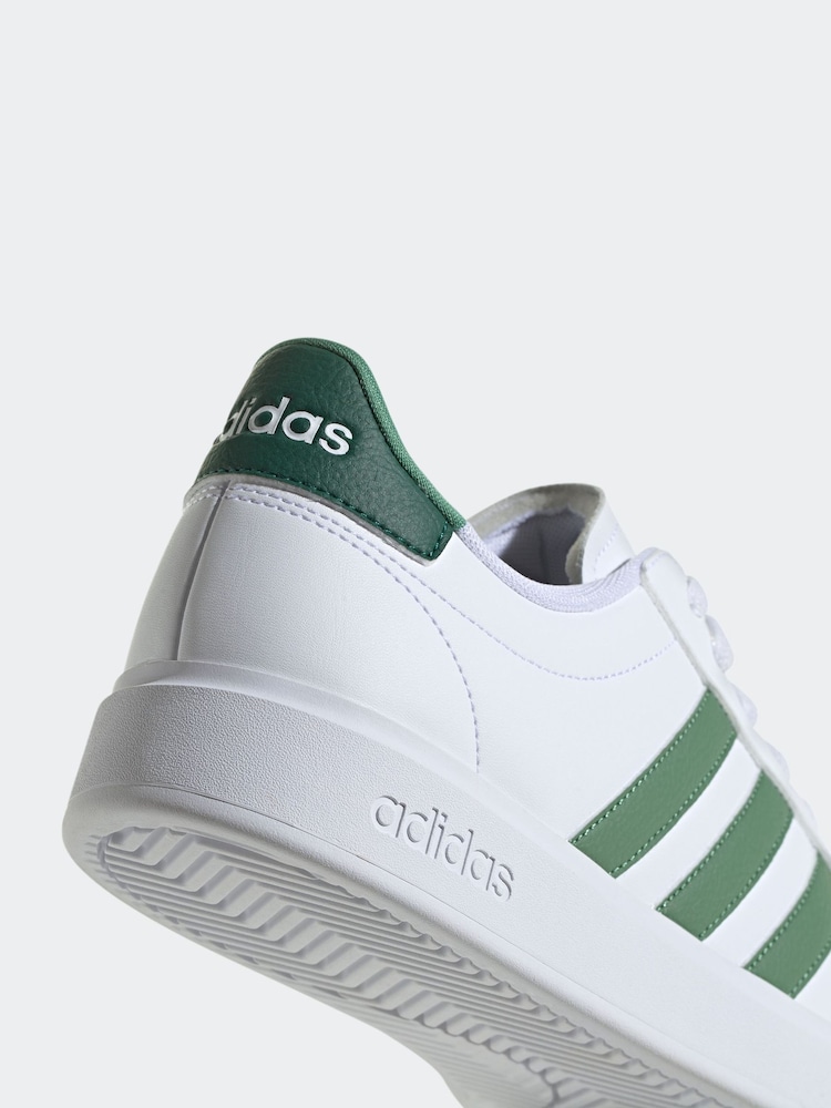 adidas Green White Sportswear Grand Court 2.0 Trainers - Image 7 of 7