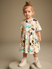 Multi Mickey Mouse Jersey Dress (3mths-7yrs) - Image 2 of 7